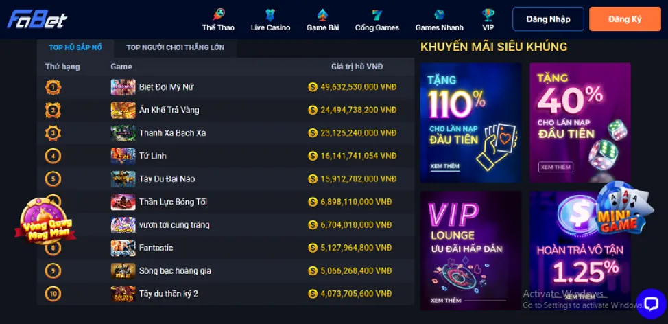 Cấp độ VIP Vàng tại 3app link vào